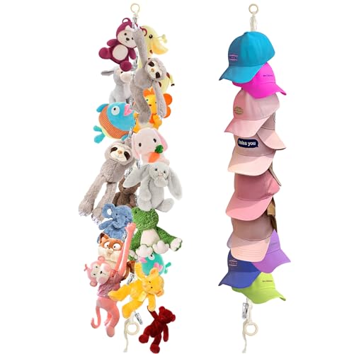 Stuffed Animal Storage Chain with 40pcs Metal Clips H87377