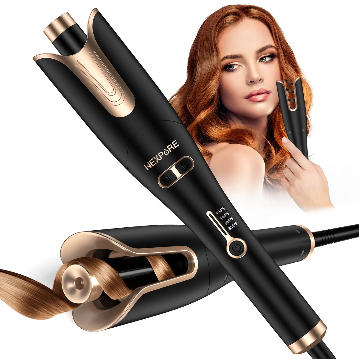 Gold 1" Rotating Barrel Curling Iron Z19588