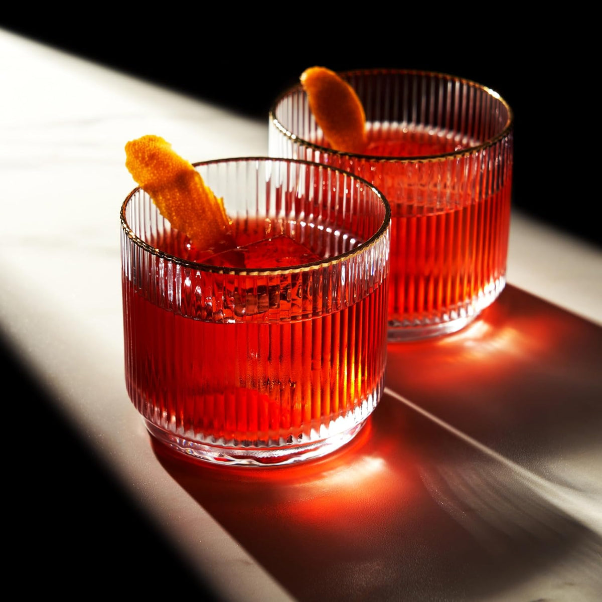 Crystal Lowball Tumblers 12oz Set of 2 Z915