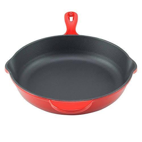 Enamel Cast Iron Skillet 10 inch Fry Pan F938591