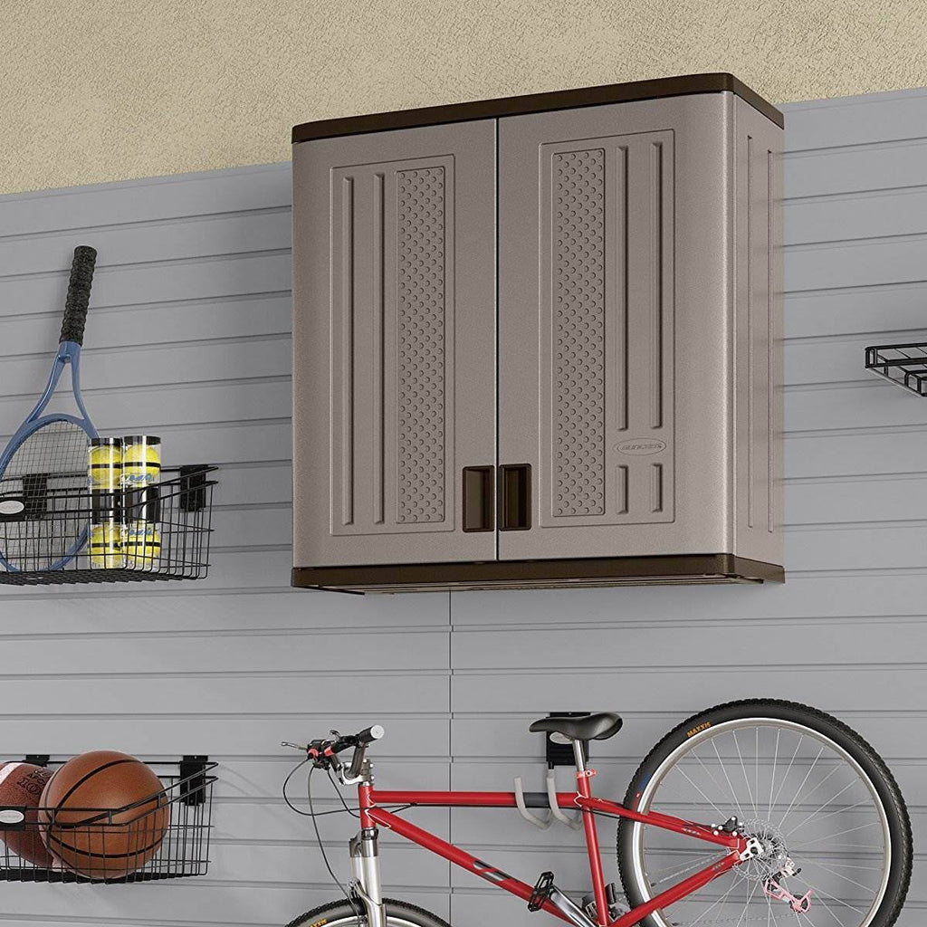 4 Cubic Feet Resin Single Shelf Wall Storage Cabinet 6 Pack A43218