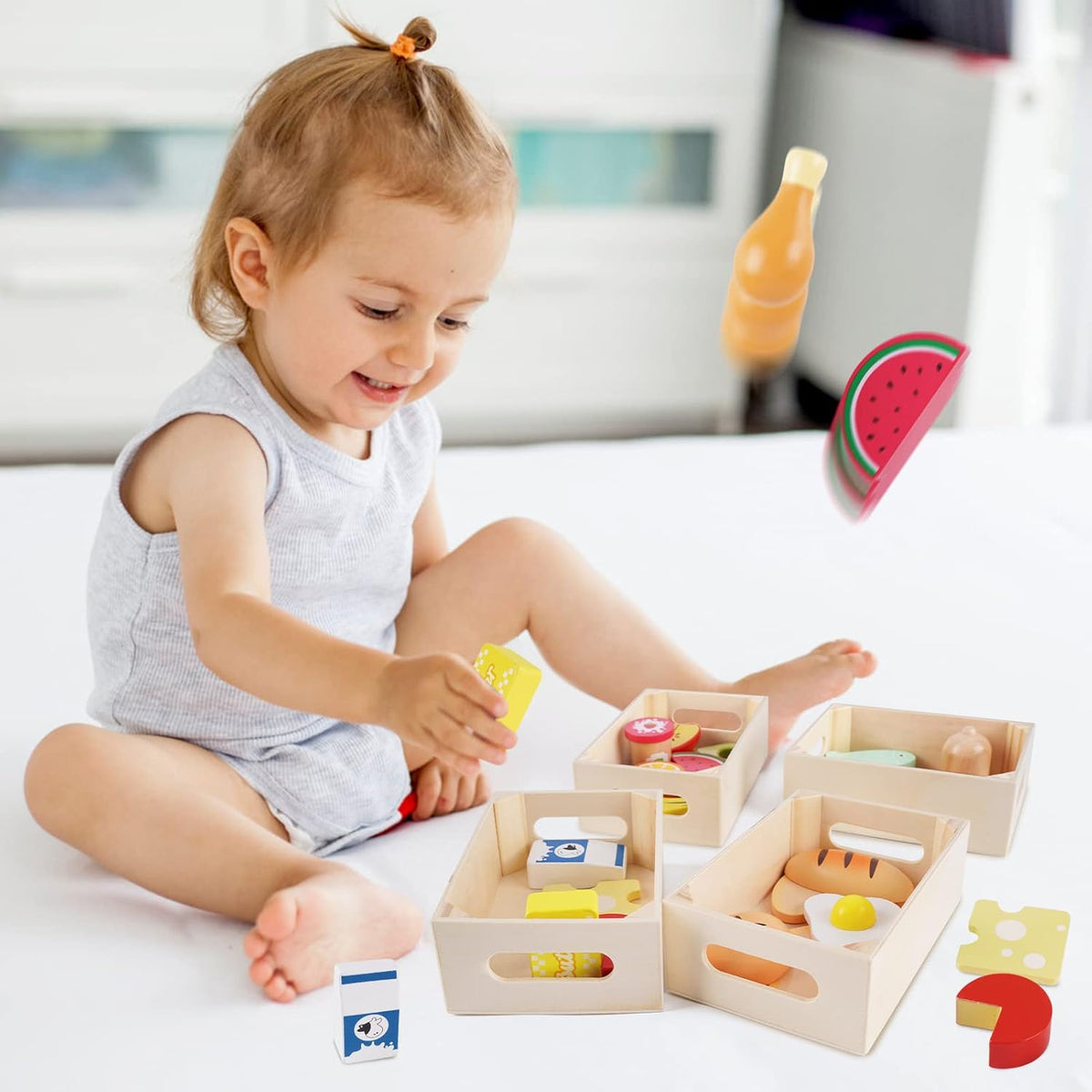 Wooden Play Food Sets for Toddlers M925789