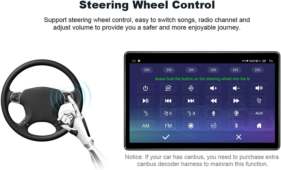 11.6 Inch Single Din Car Stereo Y417