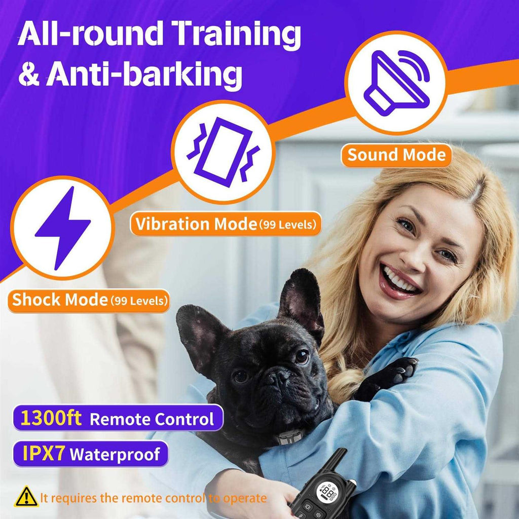 Smallest Anti Bark Training Collar for Small Dogs 5-15lbs T836881