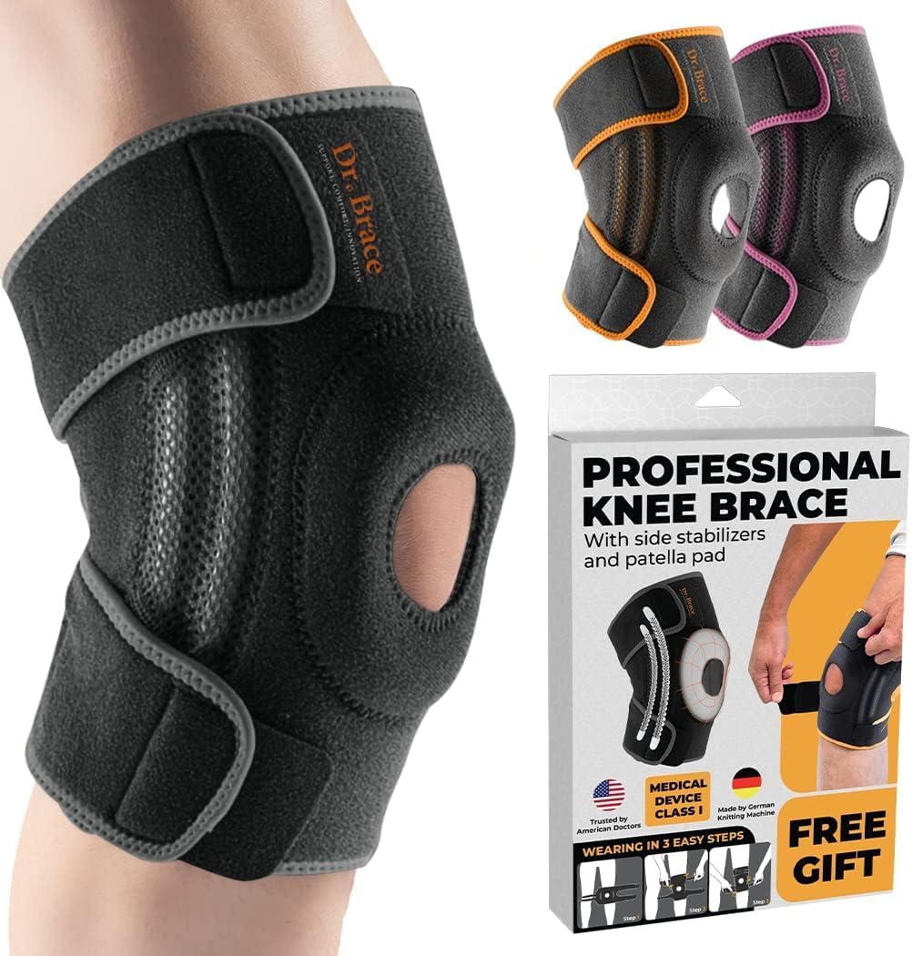 X-Large Mercury Knee Brace with Side Stabilizers & Patella Gel Pads R834