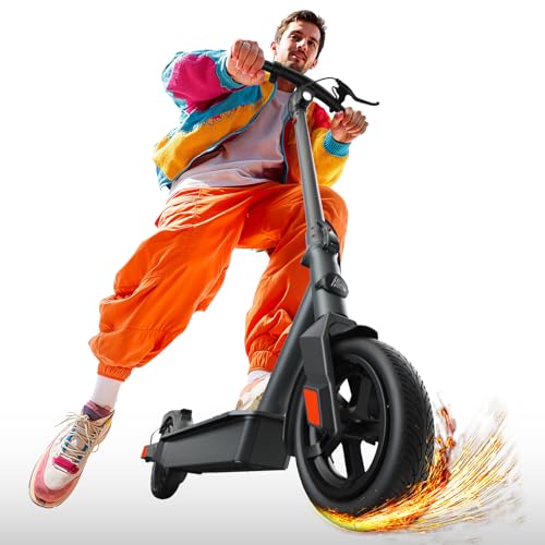 Electric Scooter, 500W Peak Motor, 8.5" Solid Rear Tire and Pneumatic Front Tire U454916