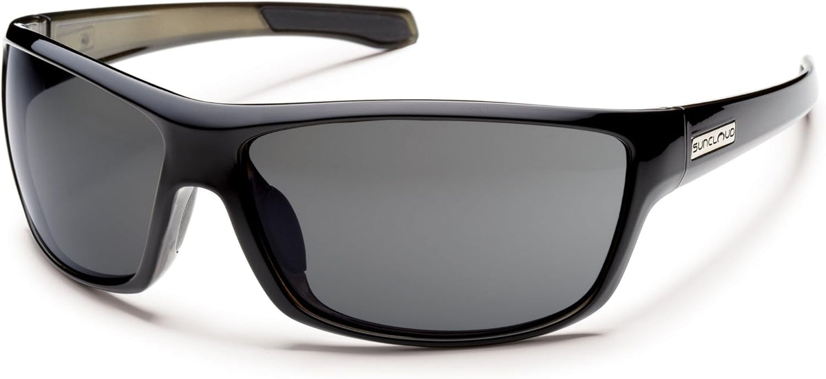 Polarized Sunglasses, Black Frame, Gray Lens P16401