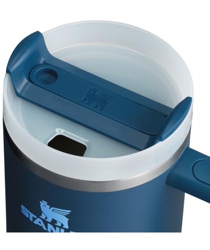 40 oz Insulated Stainless Steel Tumbler with Handle and Straw R60747