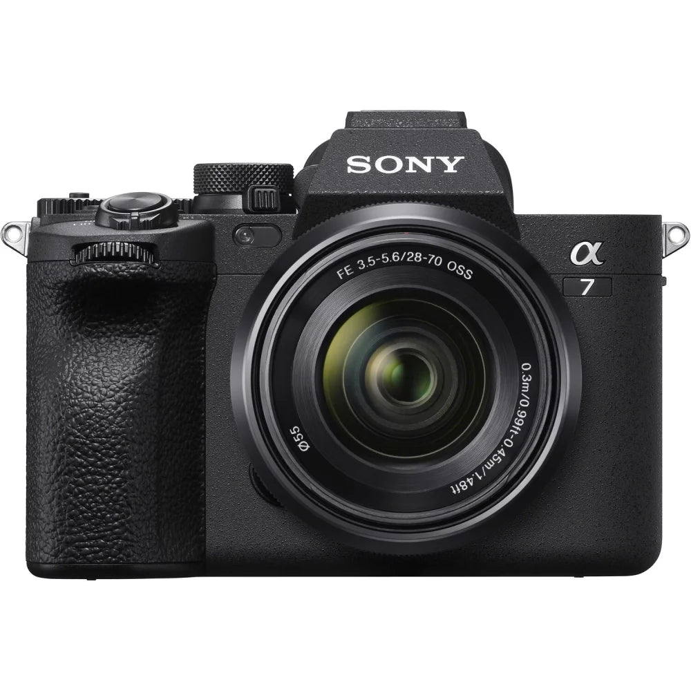 Mirrorless Digital Camera with 28-70mm Lens Bundle with 64GB Memory Card + Battery + Battery Charger + Camera Case + LCD Screen Protectors + Memory Card Reader N74713