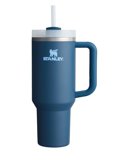 40 oz Insulated Stainless Steel Tumbler with Handle and Straw R60747