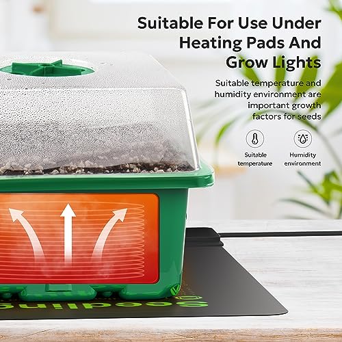 10 Packs Seed Starter Tray with Humidity Dome (120 Cells Total) Z462