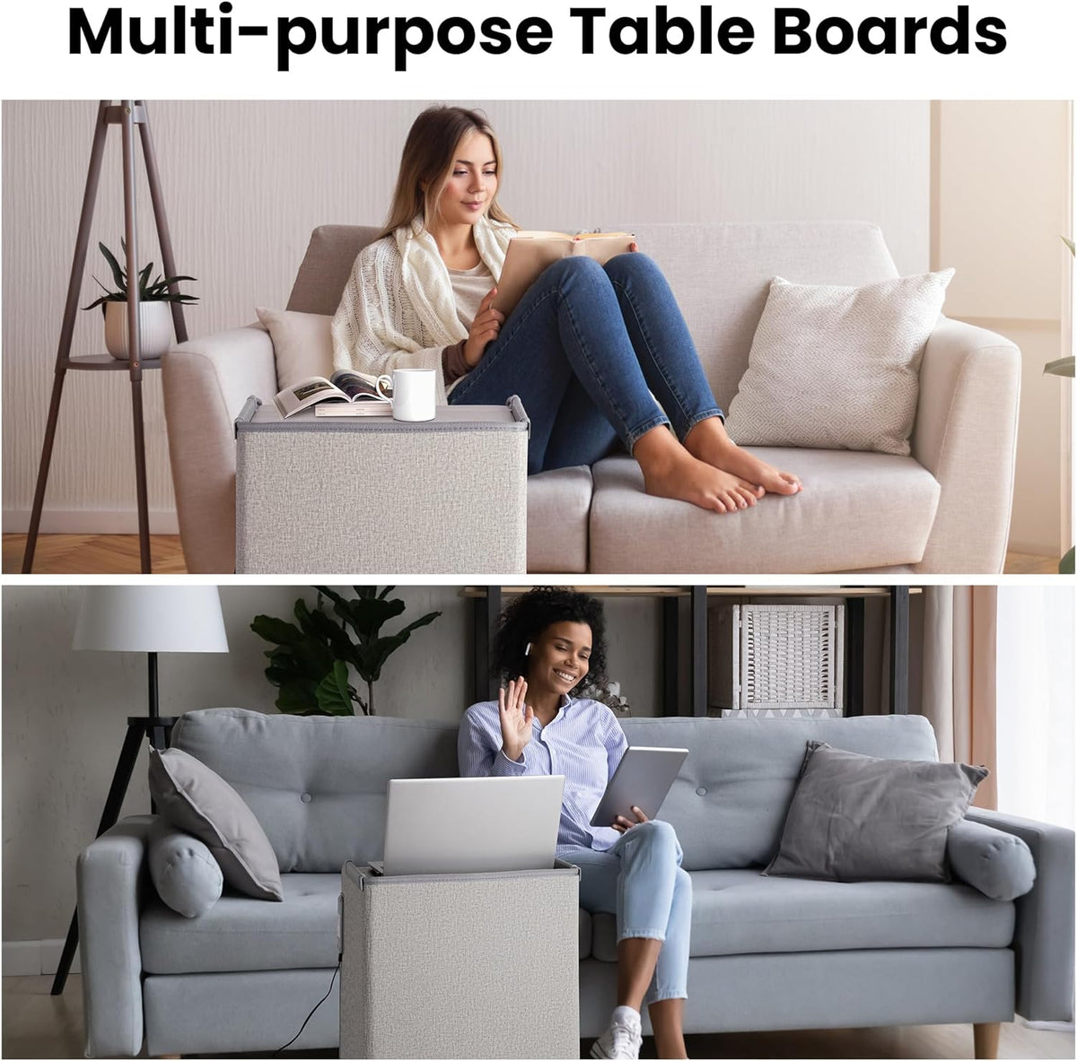 3 in 1 Space Heater with Heated Floor Mat & Side Table U629