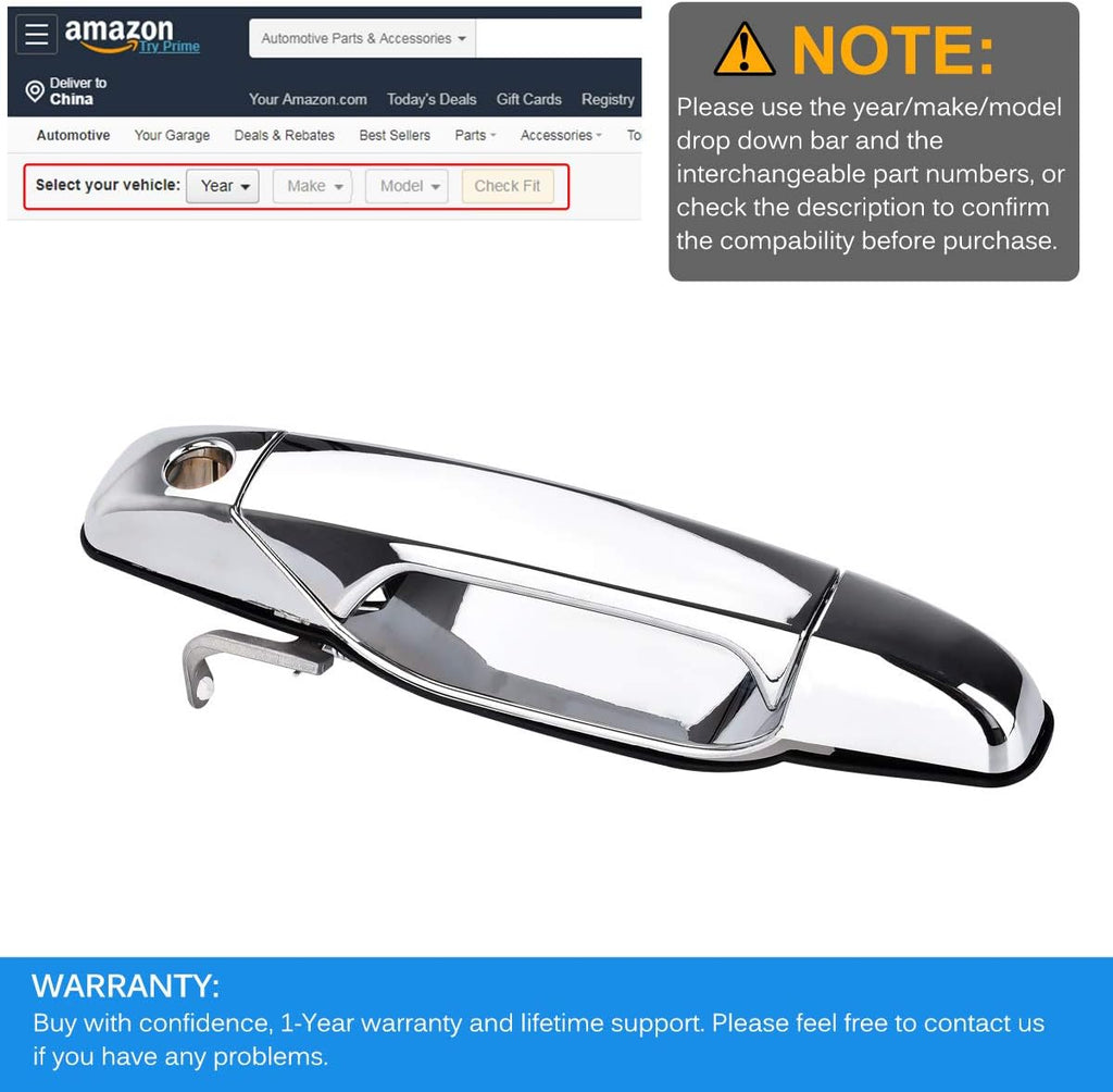 Exterior Door Handle Front Driver Side Replacement O27246