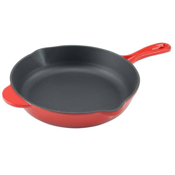 Enamel Cast Iron Skillet 10 inch Fry Pan F938591