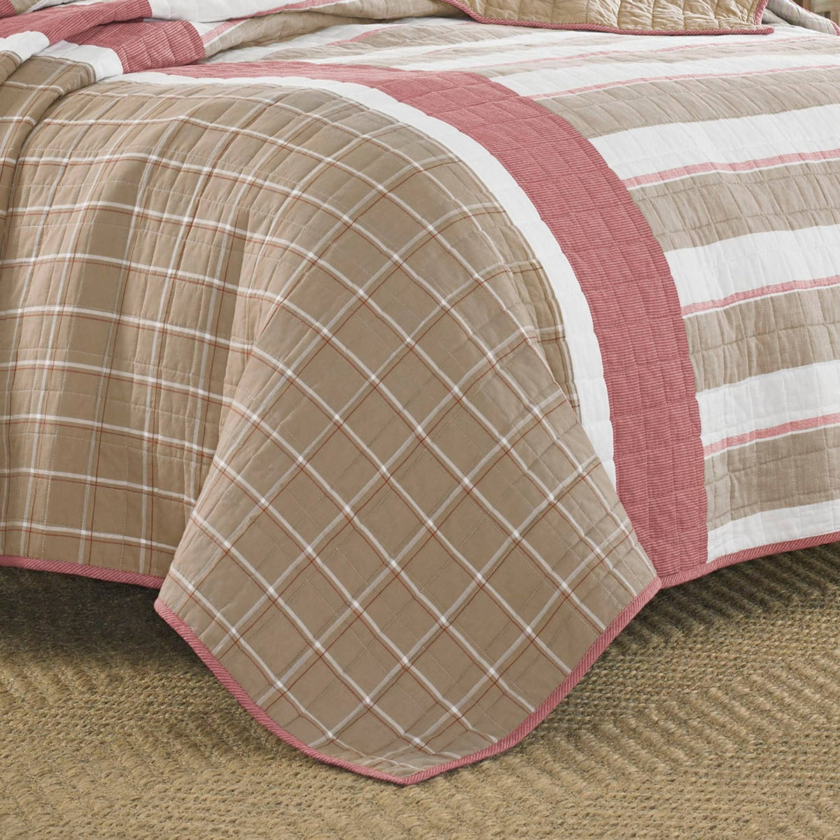 Brown Twin Quilt Z4771
