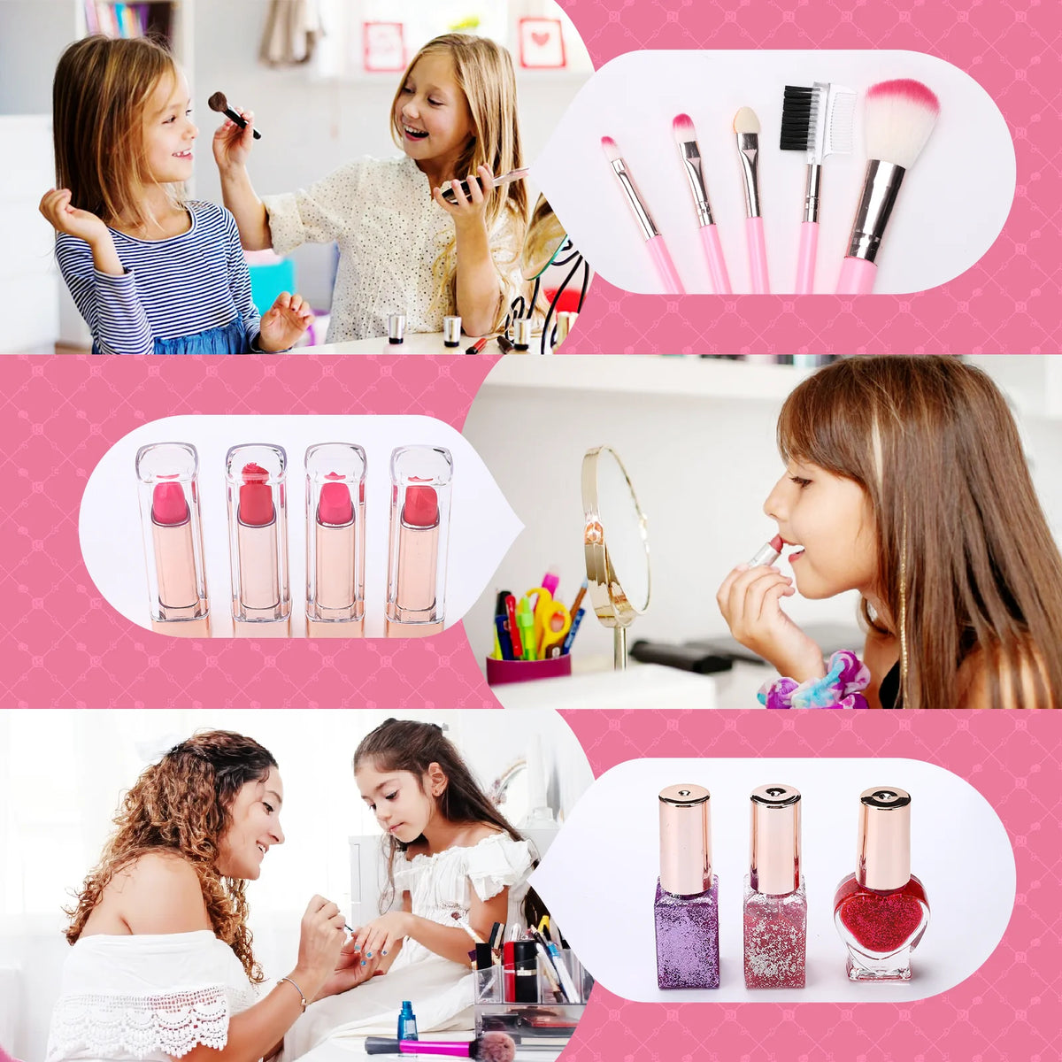 90 Pcs Washable Kids Makeup Kit Z524