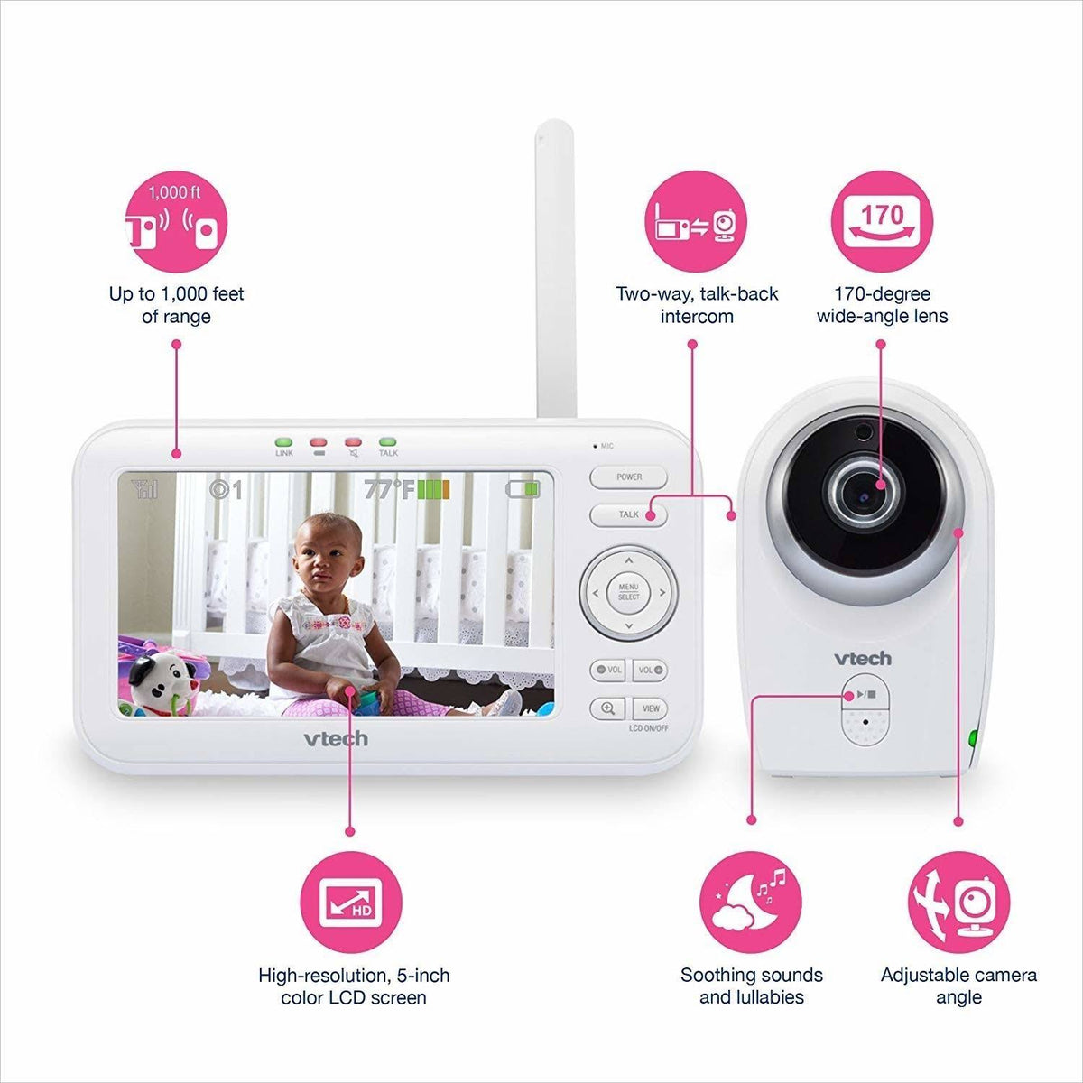 Video Baby Monitor with Wide Angle and Standard Lens Z474138