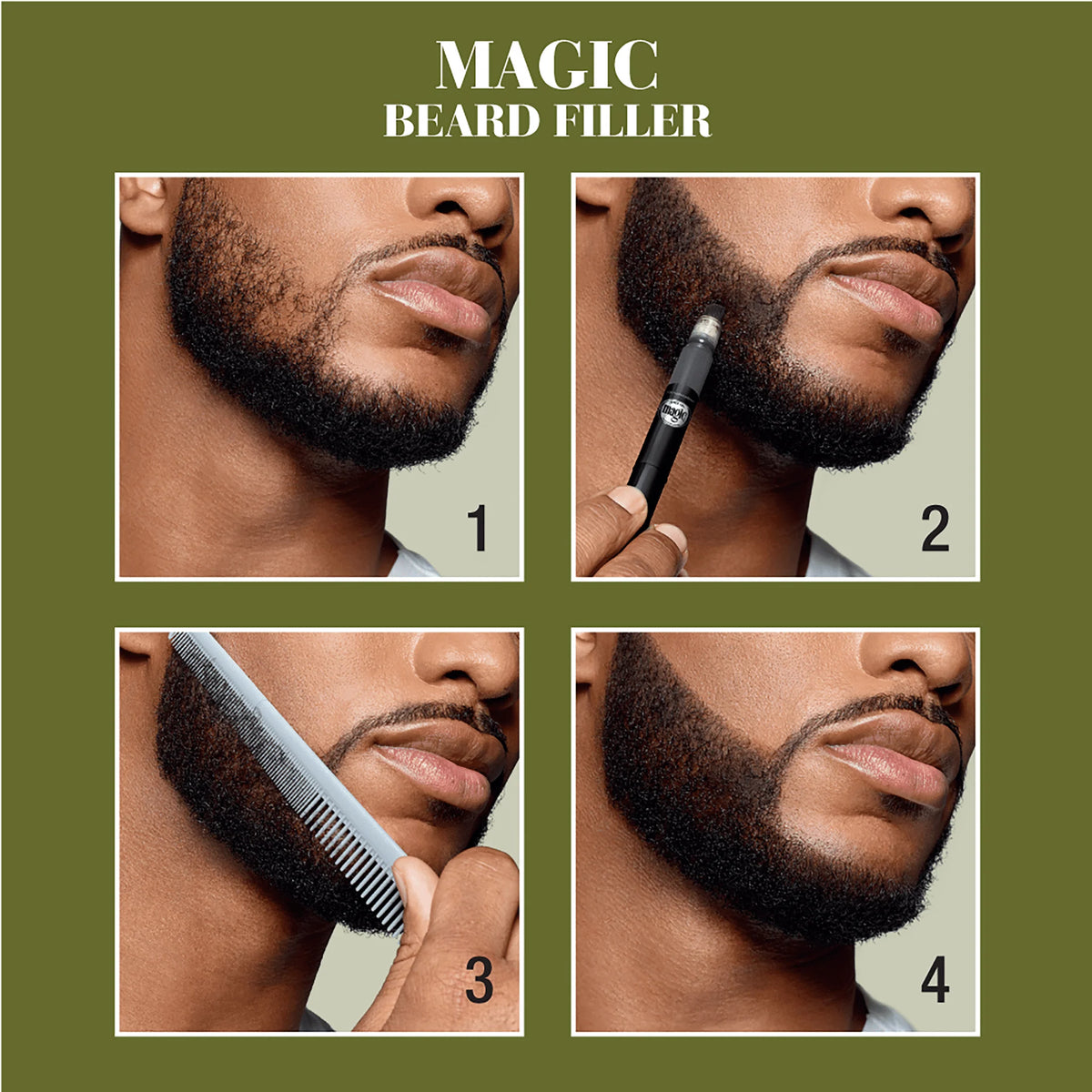 Natural Black Beard Filler, 0.05 fl oz D277