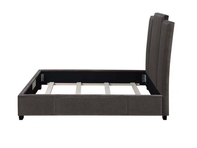 Grey Upholstered Bed Full O814