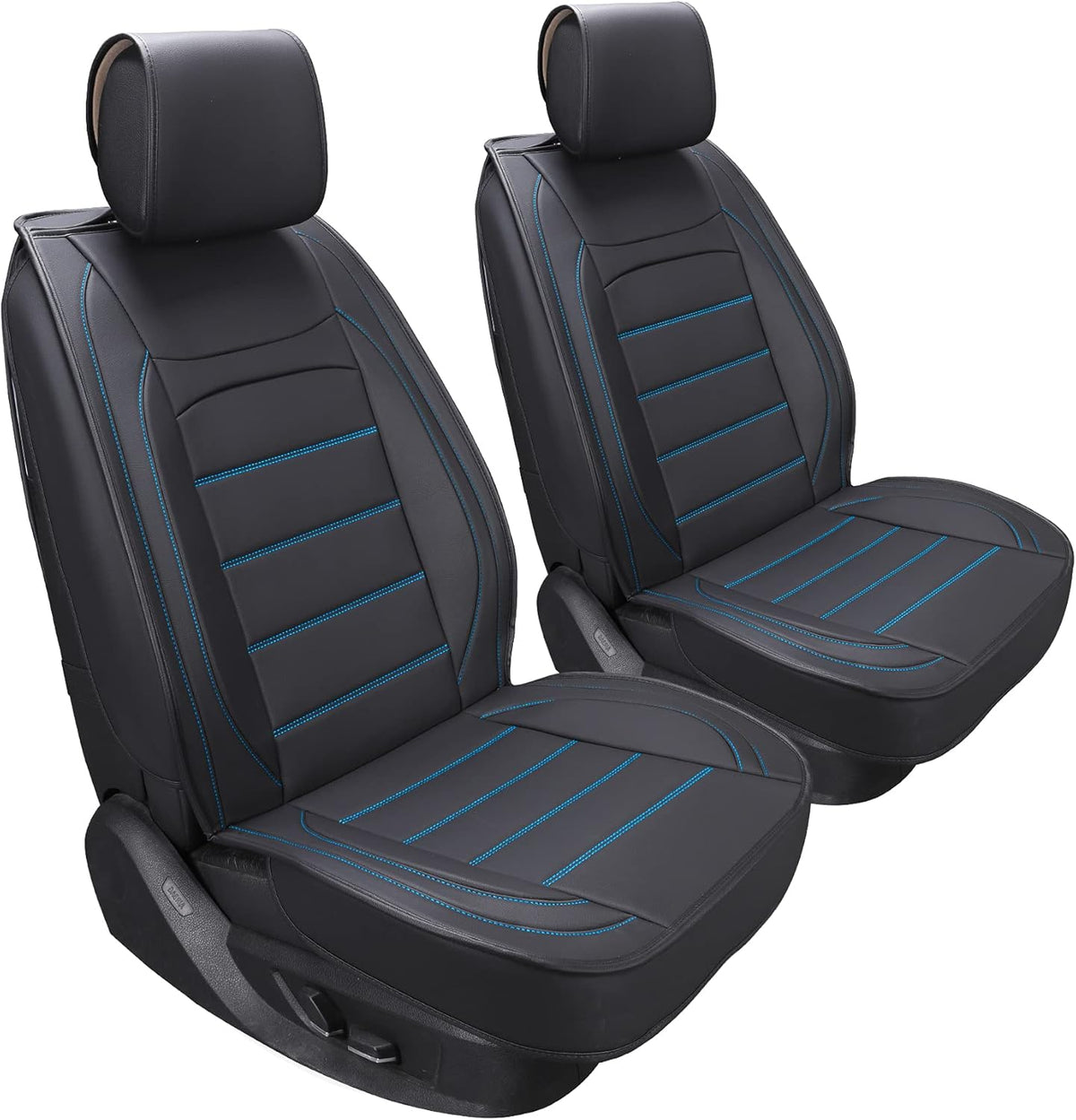 Beige Waterproof Leather Car Seat Covers Full Set E758