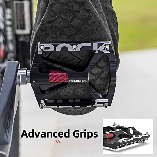 CNC Non-Slip Lightweight Aluminum Alloy Bicycle Platform Pedals 9/16" A107451