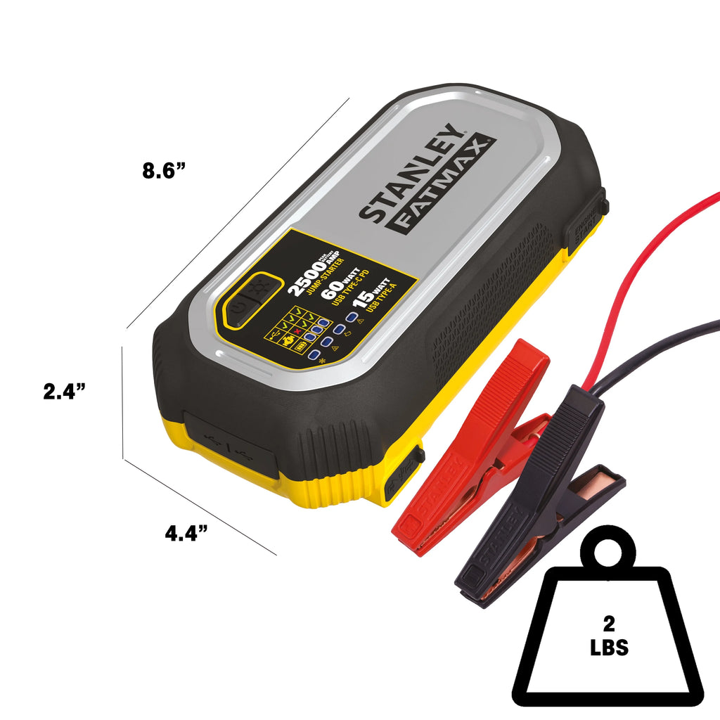 2500 Amp Lithium Jump Starter With USB Power Bank B780077