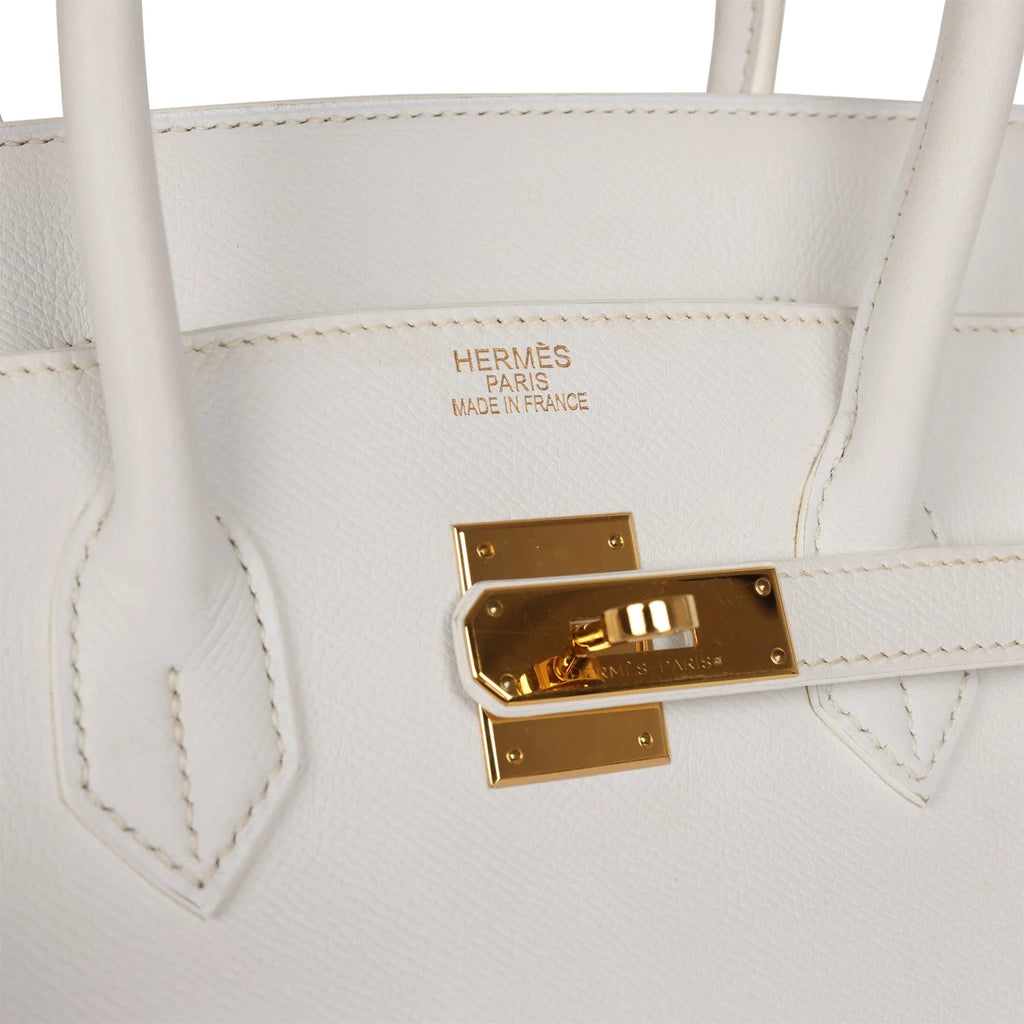 Pre-owned White Epsom Leather Birkin 35 D924778