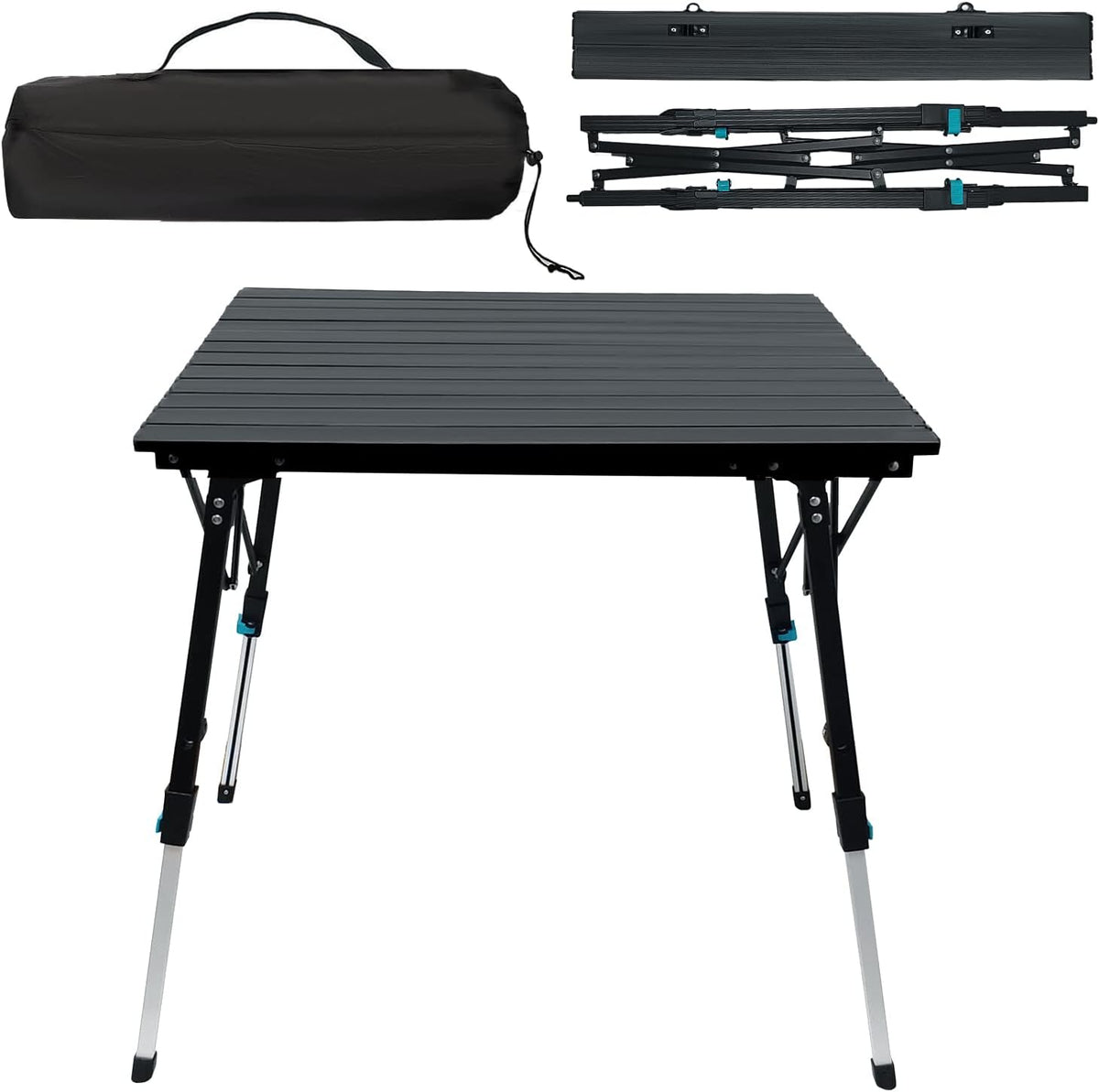 Adjustable Aluminum Folding Camping Table O39401