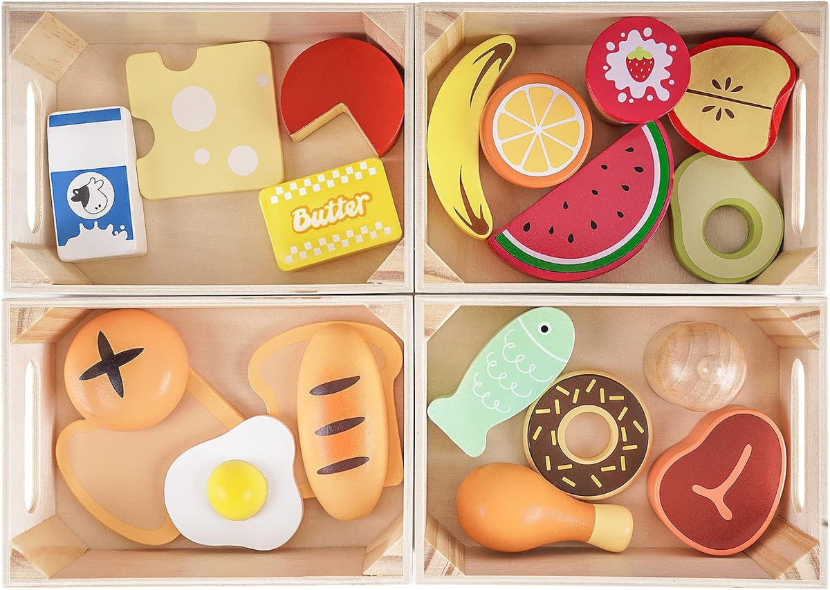 Wooden Play Food Sets for Toddlers M925789