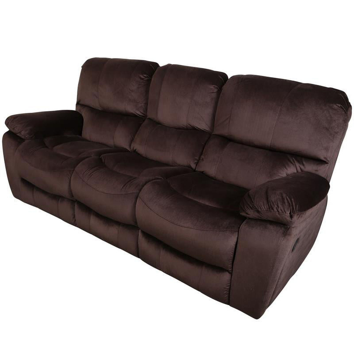 Chocolate Reclining Sofa P354