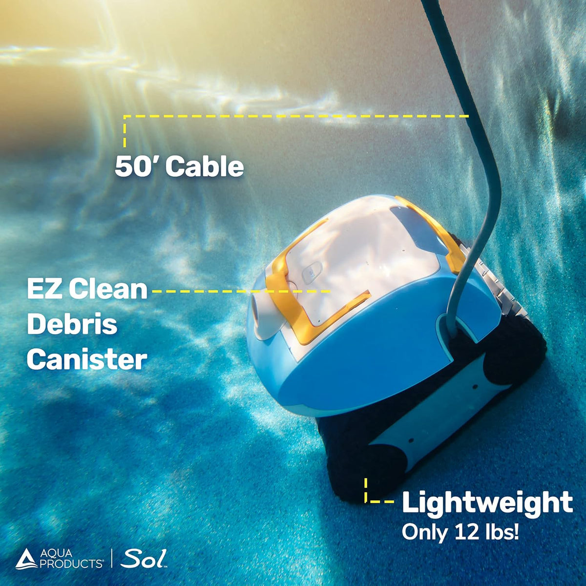 Robotic Pool Cleaner with 50ft Cable C5279