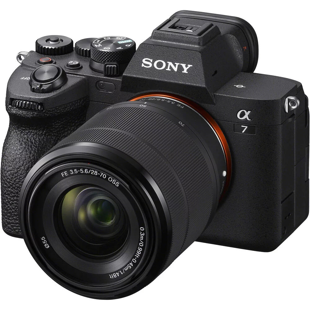 Mirrorless Digital Camera with 28-70mm Lens Bundle with 64GB Memory Card + Battery + Battery Charger + Camera Case + LCD Screen Protectors + Memory Card Reader N74713