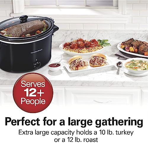 6-Quart Black Portable Slow Cooker V800