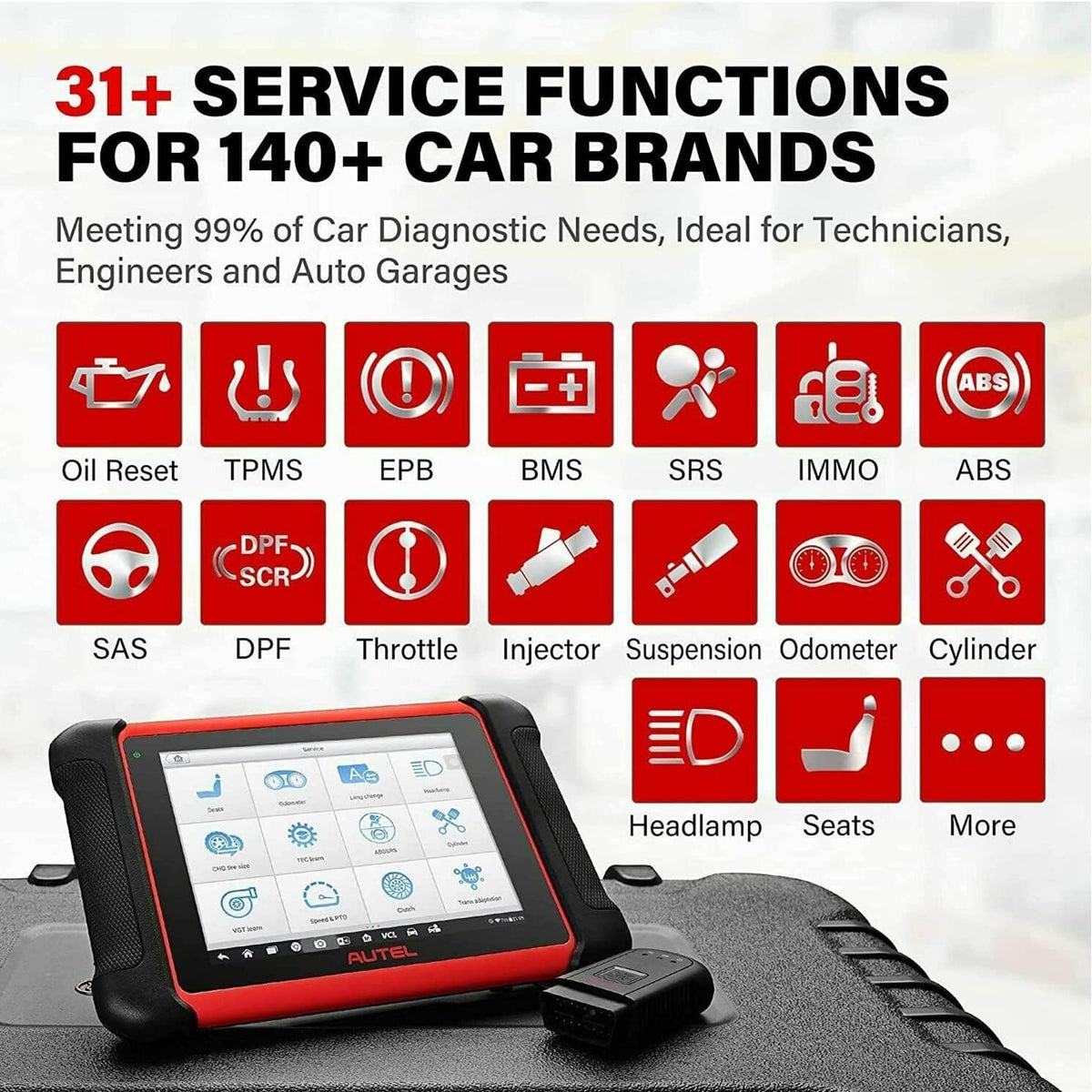 Autel Scanner MaxiCOM MK906BT Auto Diagnostic Scan Tool N7854