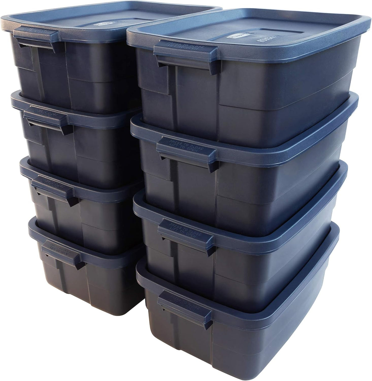 10 Gal Storage Container, 8 Pack X31489