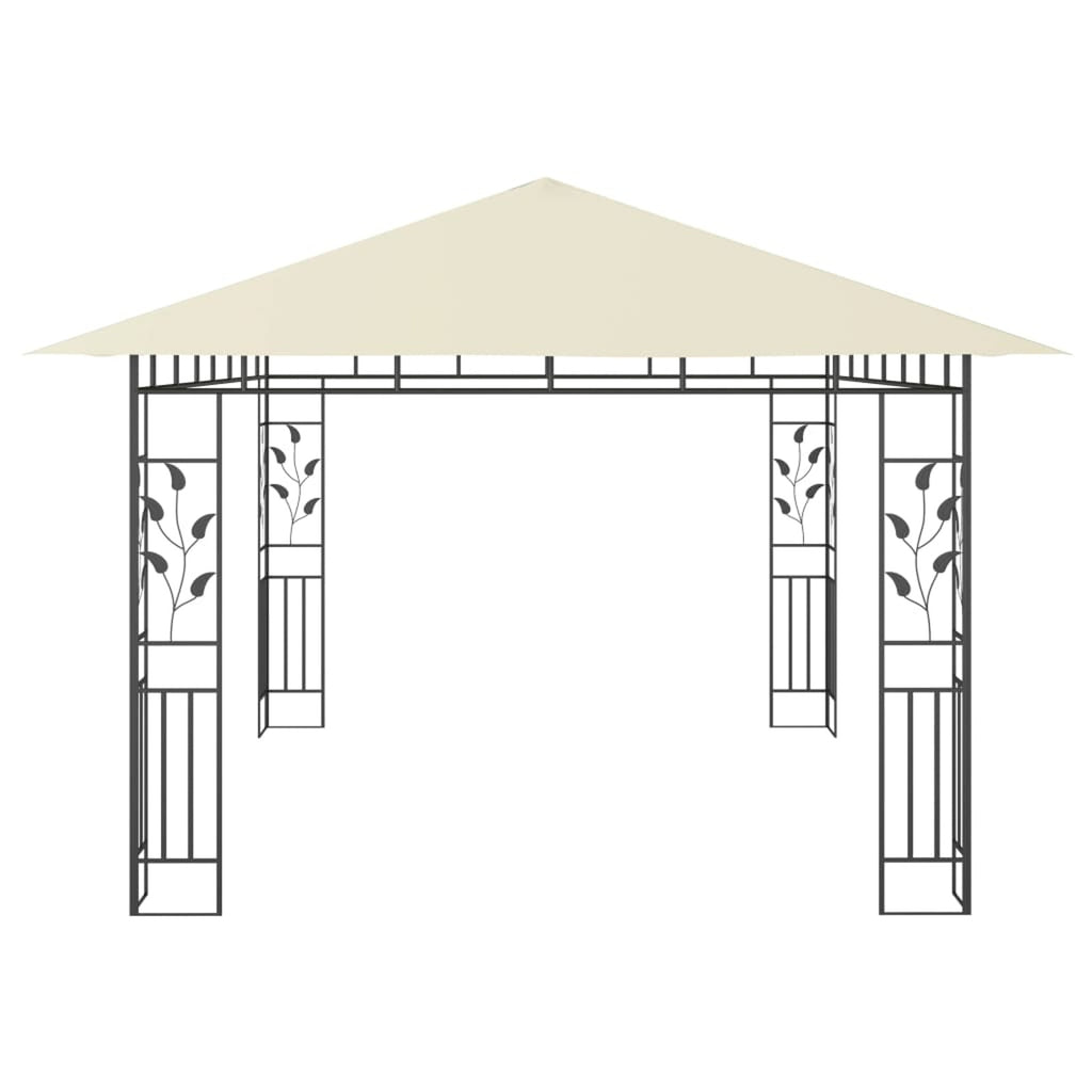 Gazebo with Mosquito Net 13.1'x9.8'x9' Cream B162950