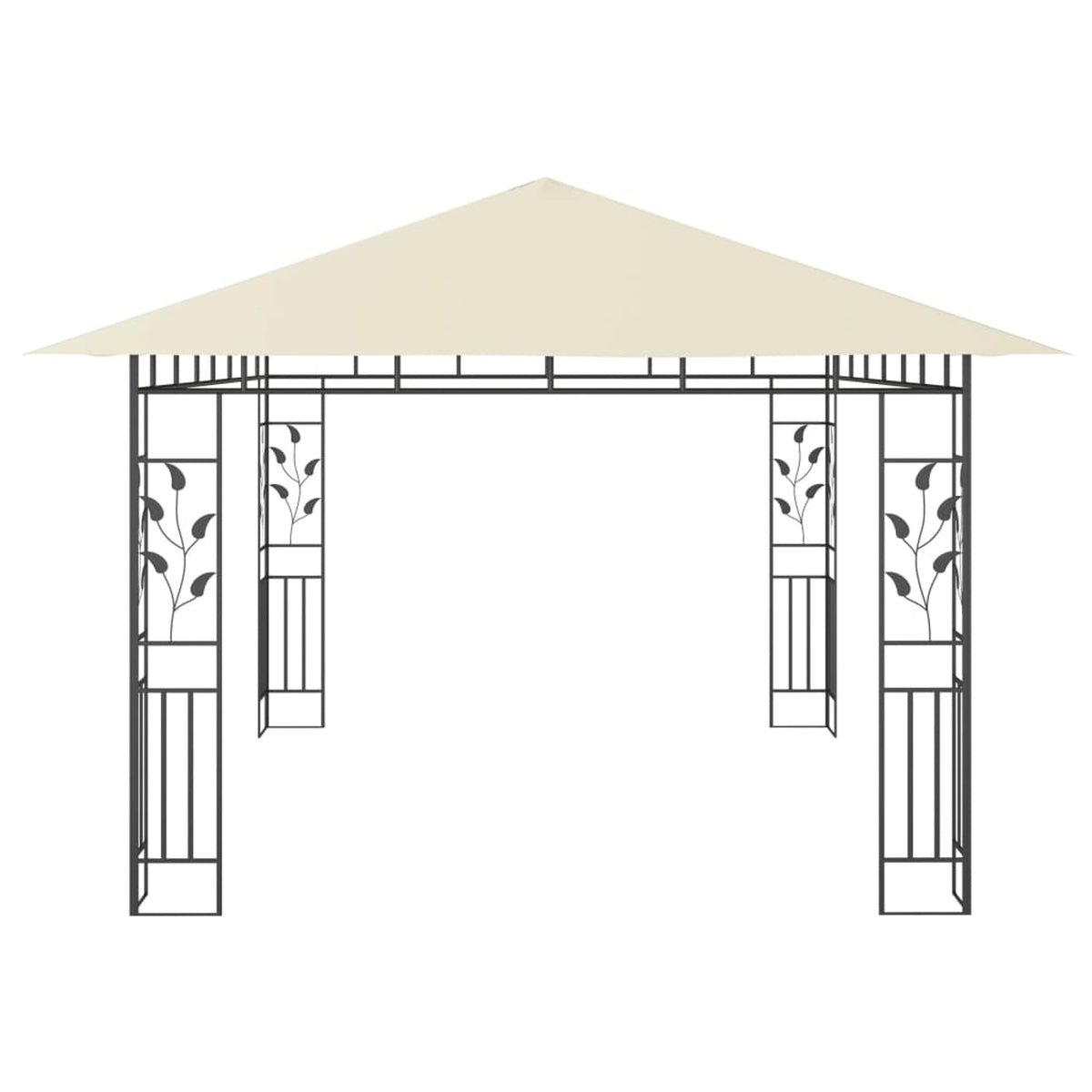 Gazebo with Mosquito Net 13.1'x9.8'x9' Cream B162950
