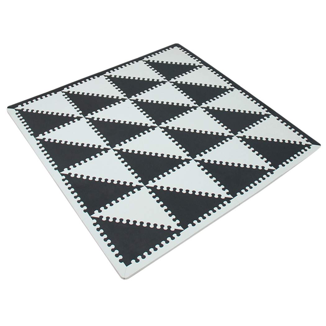 Grey White Triangle Foam Play Mat K14419