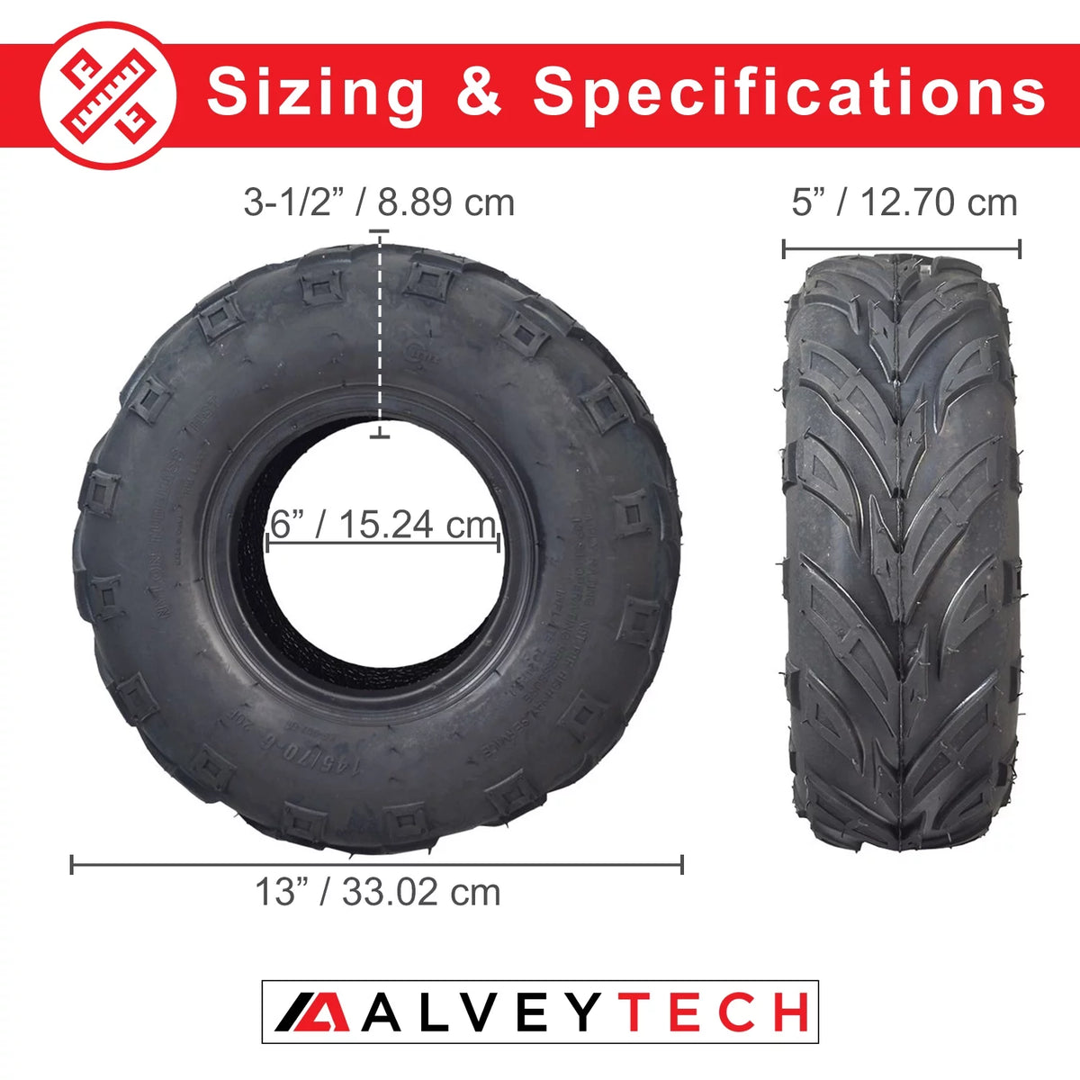 145/70-6 Front Tire with V-Tread All Terrain J887