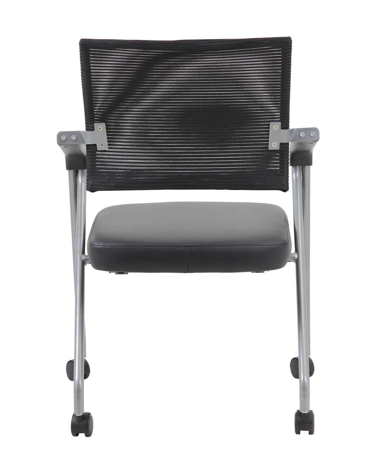 Black Mesh Space Saving Chair Set of 2 T523392