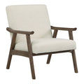 Linen White Fabric Armchair X2740