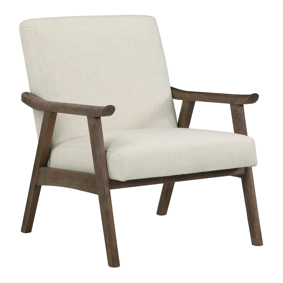 Linen White Fabric Armchair X2740