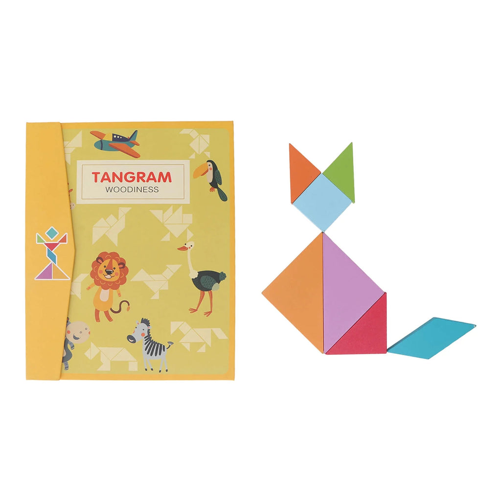 Wooden Tangram Pattern Blocks Set L2373