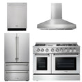48 Propane Gas Burner Electric Range, Range Hood, Refrigerator, Dishwasher U716020
