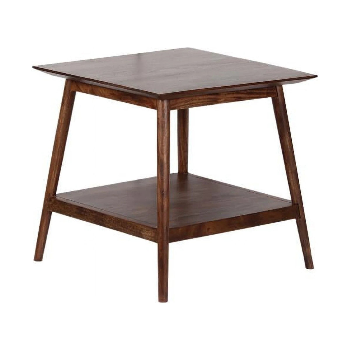 Solid Acacia Wood End Table Set of 2 E32792