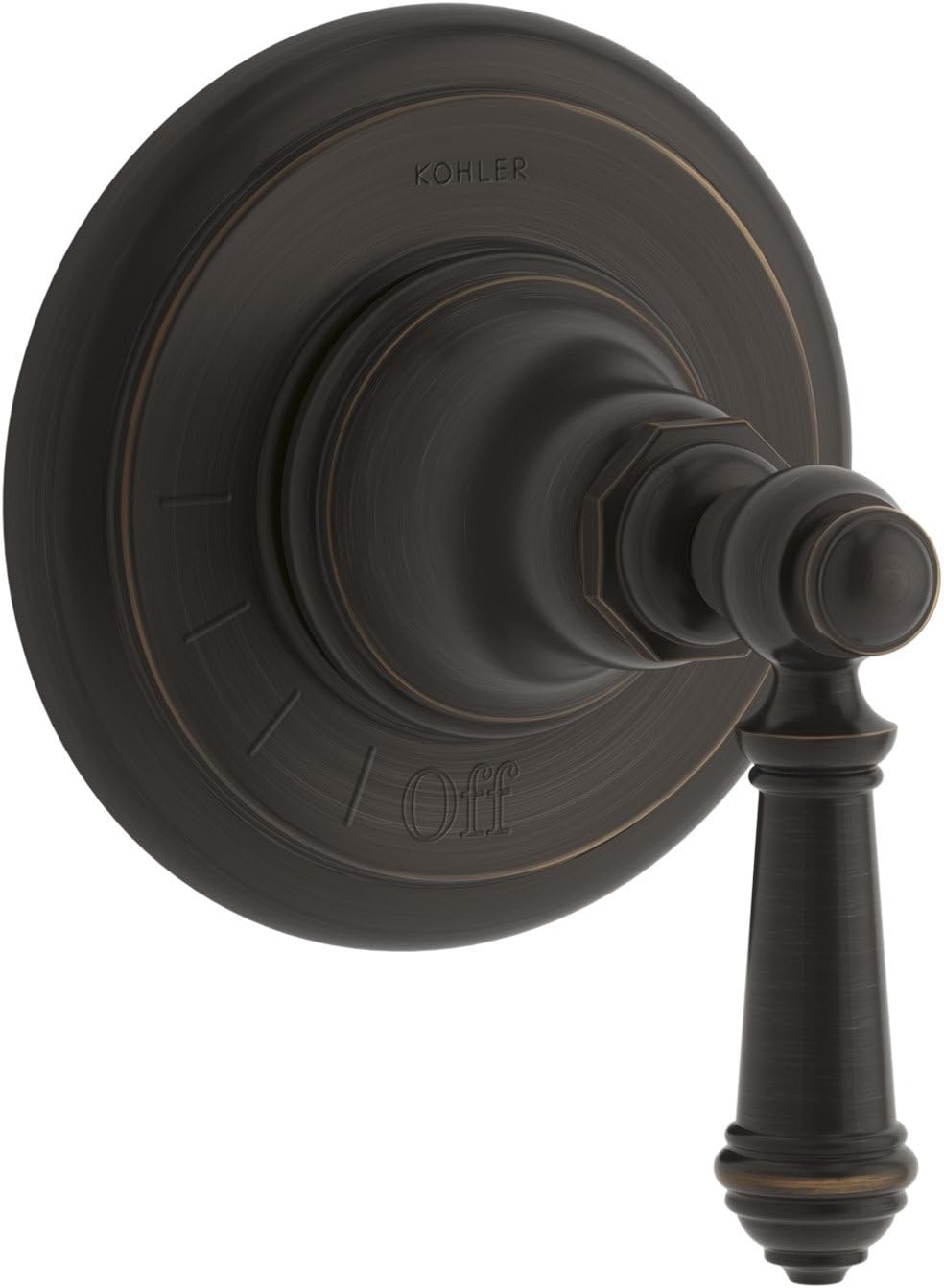 Brushed Nickel Volume Valve Trim with Lever Handle P903