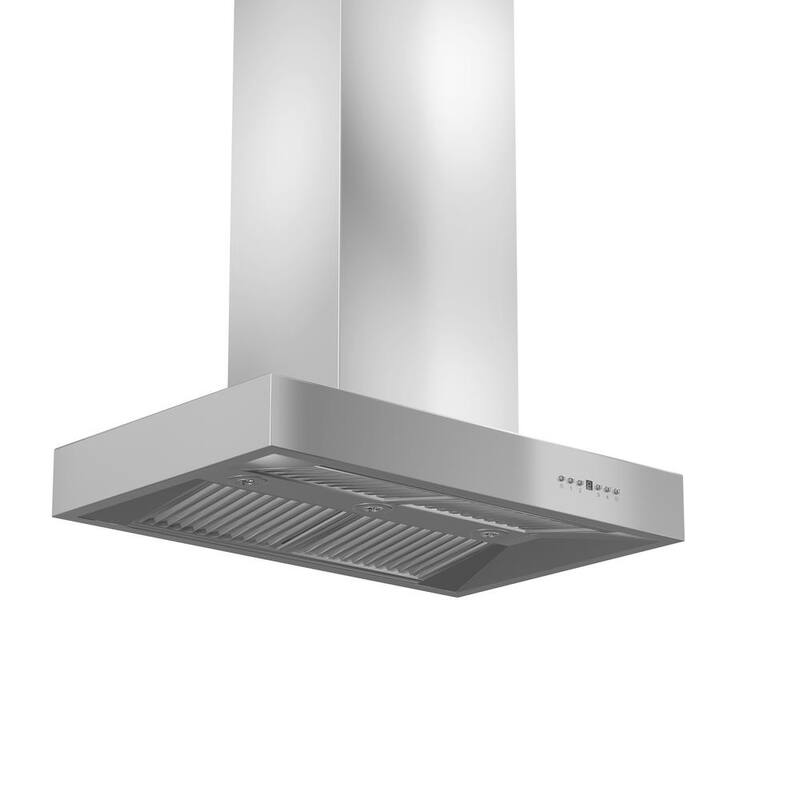 48 in. 700 CFM Ducted Island Mount Range Hood Stainless Steel E8884