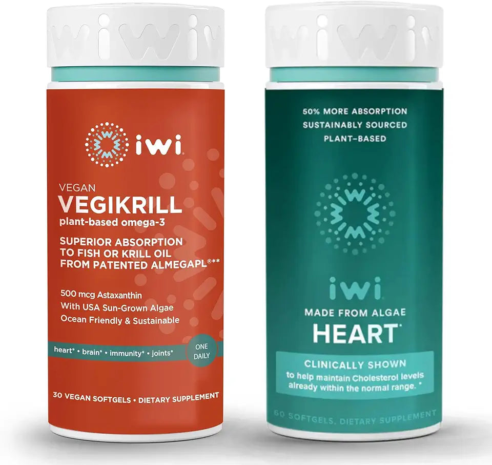 Vegan Plant-Based Algae Omega-3 Bundle, 30 Servings A5663