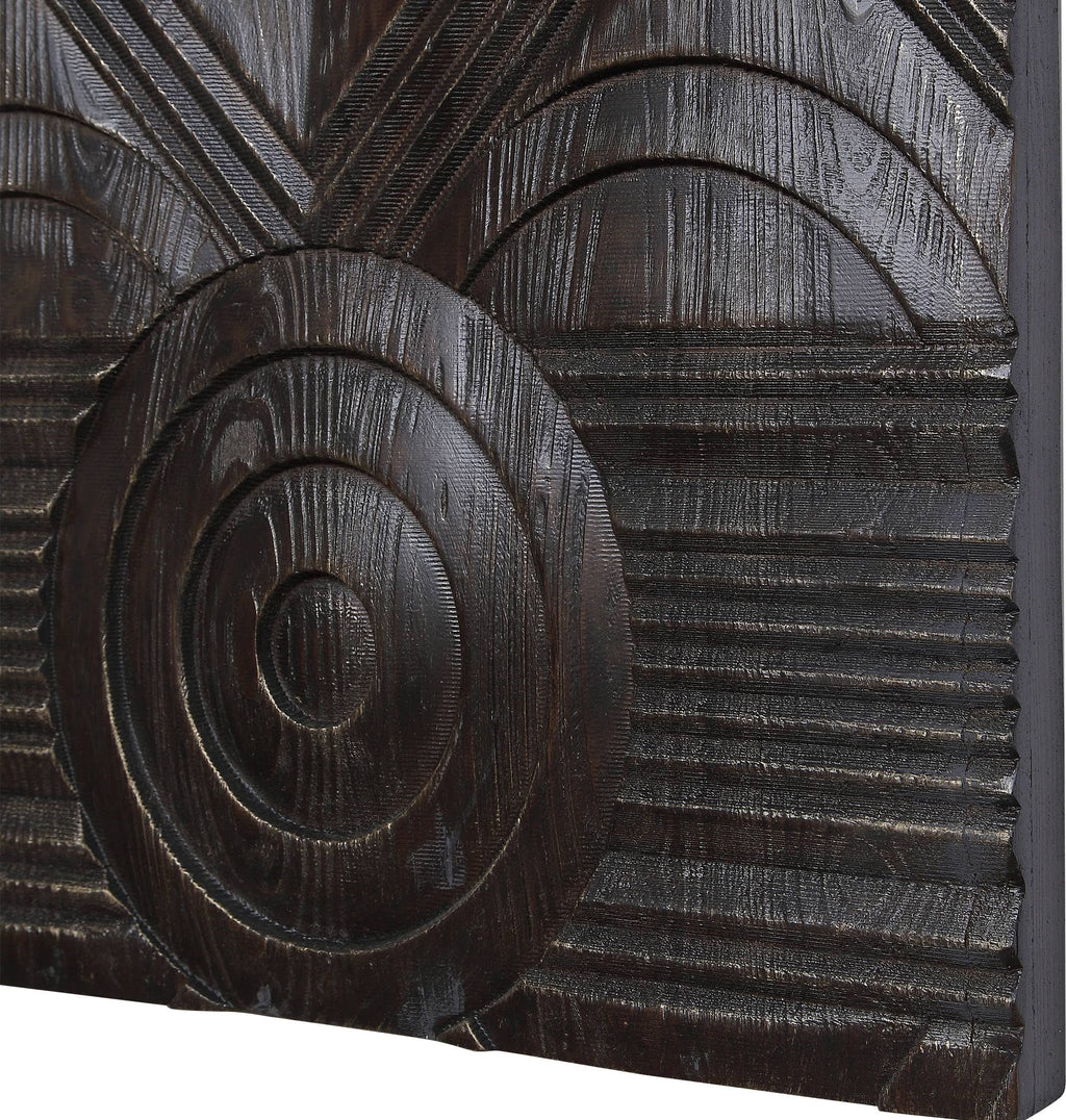 Carved Wood Wall Panels - Set of 2 F891824