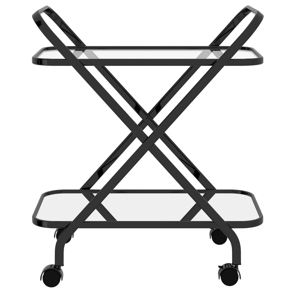 Black 2-Tier Bar Cart X77746